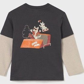 Resim Mayoral Uzun Kollu Erkek Bebek T-shirt 2062 Gri 