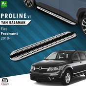 Resim S-Dizayn Fiat Freemont OEM Still Pro V2 Aluminyum Yan Basamak 183 Cm 2010-2020 