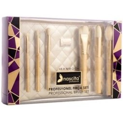 Resim Nascita Bamboo Profesyonel 6lı Fırça Seti Çanta Hediyeli 