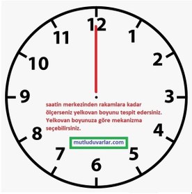 Resim Büyük Boy Akrep Yelkovan Saniye Motor UZUN ŞAFTLI ASKILI MOTOR Diğer 