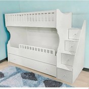 Resim Lugo Tamamı Mdf Lake Boyalı Yavrulu 3lü Ranza B 