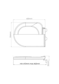 Resim Rona Gala Yavaş Kapanan Klozet Kapağı(Üstten Monte) 