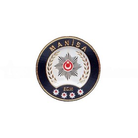 Resim ÇUKUROVA ÜTÜ MANİSA P o l i s Kol Arması 3D Plastik TPU, Yeni Tip, Cırtlı, Standart Ölçü, 