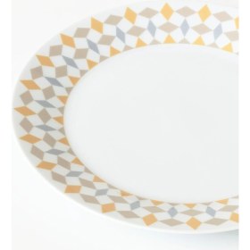 Resim Tabak, Beyaz-Çok Renkli Desenli, 27 cm 