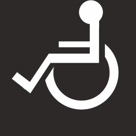 Resim İsg Tabelam 40x40cm/kompozit/Engelli Işareti Boyama Şablonu 