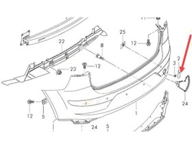 Resim Seat Altea Arka Tampon Çeki Kapak 2004-2007 Benzin 1.6 5Vites 