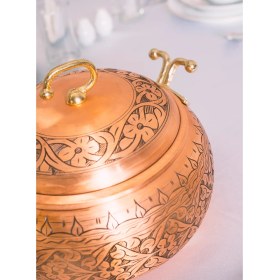 Resim Bakır Concept Bakır Tencere Ağır İşlemeli Tombul Model 5 lt 