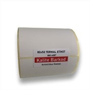 Resim Kalite Barkod 80X50 MM Termal Etiket 15 Rulo 