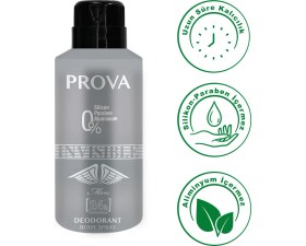 Resim Prova Invisible Edp Erkek Parfüm 120 ml ve Deodorant 150 ml 3 Adet 