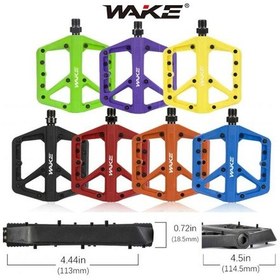 Resim Wake Plastik Yeşil Rulmanlı Vidalı Platform Pedal 