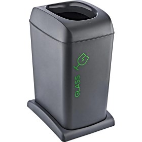 Resim Smartware Soft Tekerlekli Cam Geri Dönüşüm Kutusu 40 Lt 