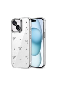 Resim artlab Art Apple İphone 14 Fiyonk Desenli Kapak - Desen 1 Lab 