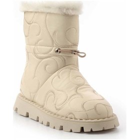 Resim Bej Hakiki Deri Kadın Bot & Bootie K02410060203 Bej 