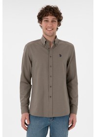 Resim U.s. Polo Assn. Erkek Vizon Gömlek Basic 50306338-vr052 Vizon 