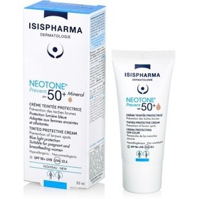 Resim Isis Pharma Neotone Prevent Tinted SPF50+ Renkli Güneş Kremi Orta Ton 30ml 