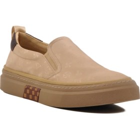 Resim Guja Bej Hafif Slip-On Erkek Casual Ayakkabı 