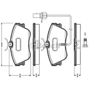 Resim BOSCH 986495245 Fren Balatası Ön Lt28-35 96-06 Lt28-46 96-06 / V-Class 96- Sprinter 95-06 Vito 96-03 