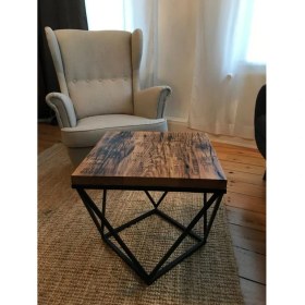 Resim Fiskos Sehpa Ahşap Orta Yan Sehpa - Ahşap İstemiyorum 