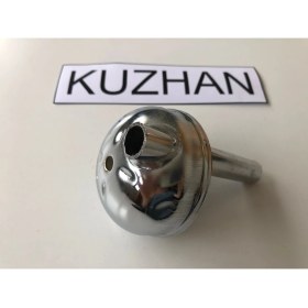 Resim Mobylette ve Peugeot Kuzhan Uyumlu Egzoz Kapağı Krom 