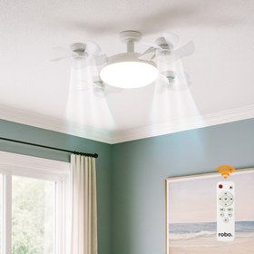 Resim robo Işıklı Dron Tavan Vantilatörü 
