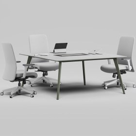 Resim Planet Kare Ofis ve Büro Toplantı Masası 