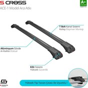 Resim S-dizayn Citroen C5 Aircross 2018 Üzeri Ace-1 Model Siyah Ara Atkı A+ Kalite 