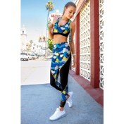 Resim Yeni Inci Desenli (Yoga-Fitness-Pilates-Koşu) Sporcu Tayt Alt Üst Takım 