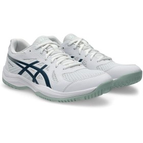 Resim Asics Upcourt 6 Erkek Beyaz Voleybol Ayakkabısı 1071A104-104 