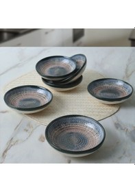 Resim Keramika Hydra Halka Sosluk / Çerezlik 13 Cm 6 Adet 21279 