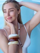 Resim Koton X Şahika Ercümen - Mayokini Önden Çapraz Askılı Boncuk Detaylı Astarlı Ekru 4sak20161mm Ekru 