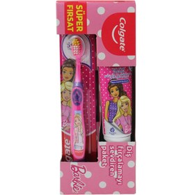 Resim Colgate 6+ Yaş Çocuk Diş Macunu Barbie 75 ml + Diş Fırçası 2 li Set 