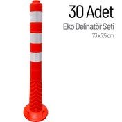 Resim İleri Trafik 30'lu Delinatör 73 x 7,5 cm EKO, Esnek Duba 