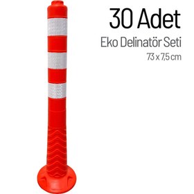 Resim İleri Trafik 30'lu Delinatör 73 x 7,5 cm EKO, Esnek Duba 