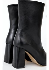 Resim Siyah Topuklu Bot 24454 Siyah 