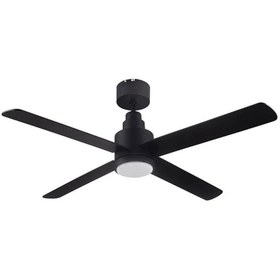 Resim Colours Babazonnet Burbank Uzaktan Kumandalı Led Aydınlatmalı 132 Cm Siyah Tavan Vantilatörü 4 Kanat 