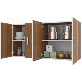 Resim Kenzlife hazır mutfak merta cvz 060*120*22 mutfak banyo dolabı kapaklı raflı 