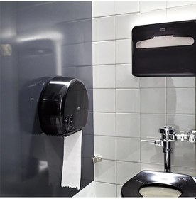 Resim Tork 344088 Klozet Kapağı Örtüsü Dispanseri Siyah Siyah 