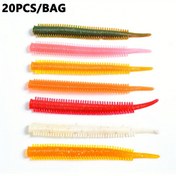 Resim 20 adet İğne Kuyruklu, Karanlıkta Parlayan Yumuşak Solucan Yemleri, 8.0cm/0.8g - Dayanıklı TPR Malzeme, Karışık Renkler (Yeşil, Sarı, Kırmızı, Pembe, Beyaz, Turuncu) Deniz Balıkçılığı, Bayram Balıkçılık Ekipmanları | İğne Kuyruklu Yem | Toksik Olmayan Yemler, Balıkçılık Yemi 