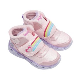 Resim Skechers Heart Lights Kız Çocuk Pembe Bot 