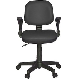 Resim Türksit Kozmo Lux Kollu Çalışma Koltuğu Deri Siyah 