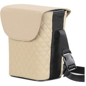 Resim Wondernest Araba Arka Koltuk Kancalı Çöp Kovası Saklama Kutusu Bej Renk 