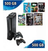 Resim xbox 360 Elite 500 Gb Hdd 2 Ad Kol 300 Dijital Oyun Teşhir Ürünü 