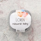 Resim Loren Natural Baby Açık Gri El Örgü İpi - R079 - 33827 