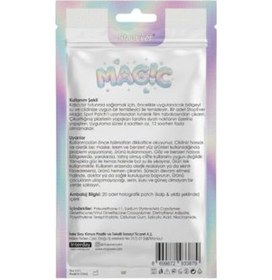 Resim Stopever Spot Patch 20 Adet Akne Patch Siyah Nokta Karşıtı Holografik Yıldız Kalp Cilt Bakım Maskesi 