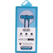 Resim Allzey Karler Bass KR-207 Mıknatıslı Kablolu Kulaklık - Mavi 