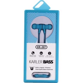 Resim Allzey Karler Bass KR-207 Mıknatıslı Kablolu Kulaklık - Mavi 