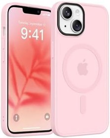 Resim Bix iPhone 13/14 Pure Rainbow Renk Geçişli Şeffaf Kılıf Çizilmeye Dayanıklı Darbe Emici Parmak İzi Önleyici Pembe 