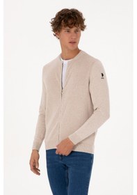 Resim U.s. Polo Assn. Erkek Taş Melanj Hırka Triko 50313721-vr225 Tas Melanj 