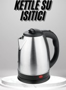 Resim LaraThec Su Isıtıcı 220 - 240 V Paslanmaz Çelik Kettle Uzun Ömürlü 2000 Watt 
