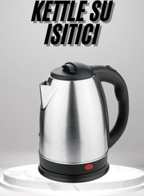 Resim LaraThec Su Isıtıcı 220 - 240 V Paslanmaz Çelik Kettle Uzun Ömürlü 2000 Watt 
